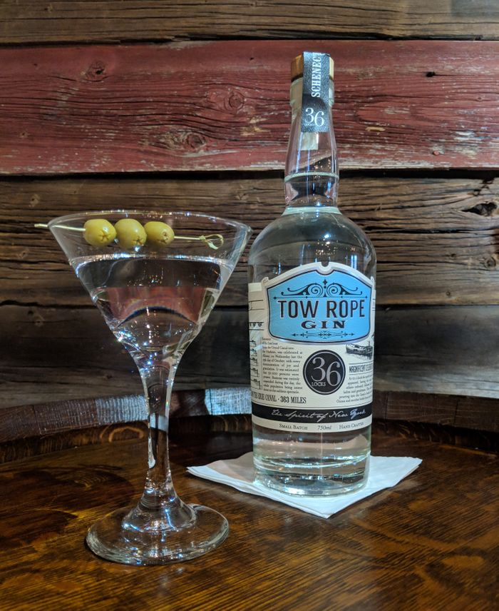 Our Tow Rope Gin bottle