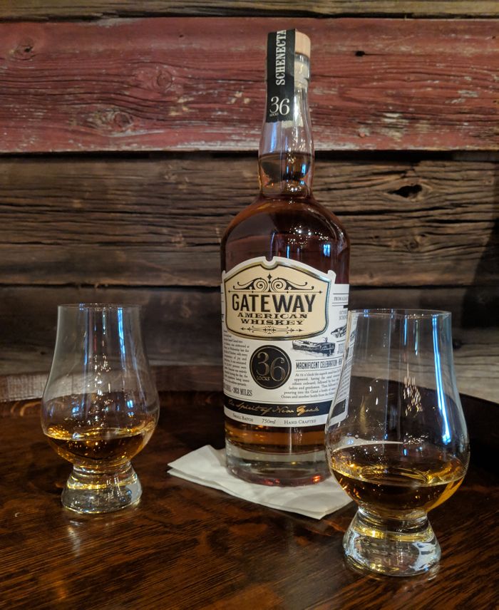 Bottle of our Gateway American Whiskey